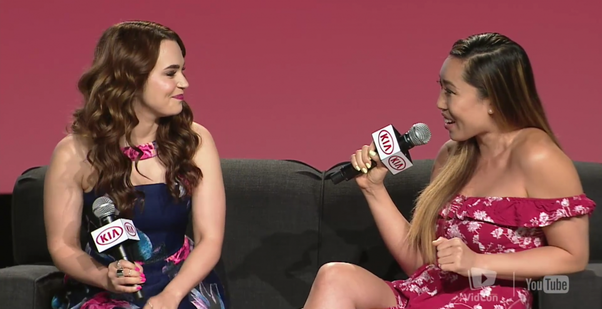 Rosanna Pansino and Cassey Ho at the VidCon panel in Anaheim.