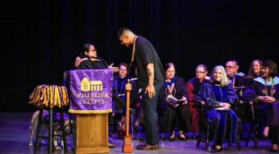 Whittier College students receive accolades during the 2024 Honors Convocation. | Brandy Vargas/Whittier College