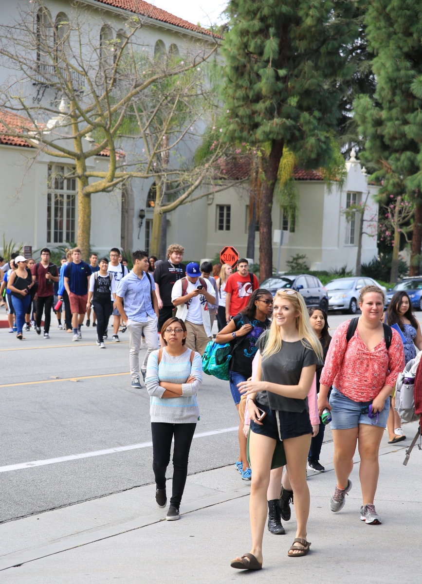 Whittier College, Earthquake Drill, California Shakeout 