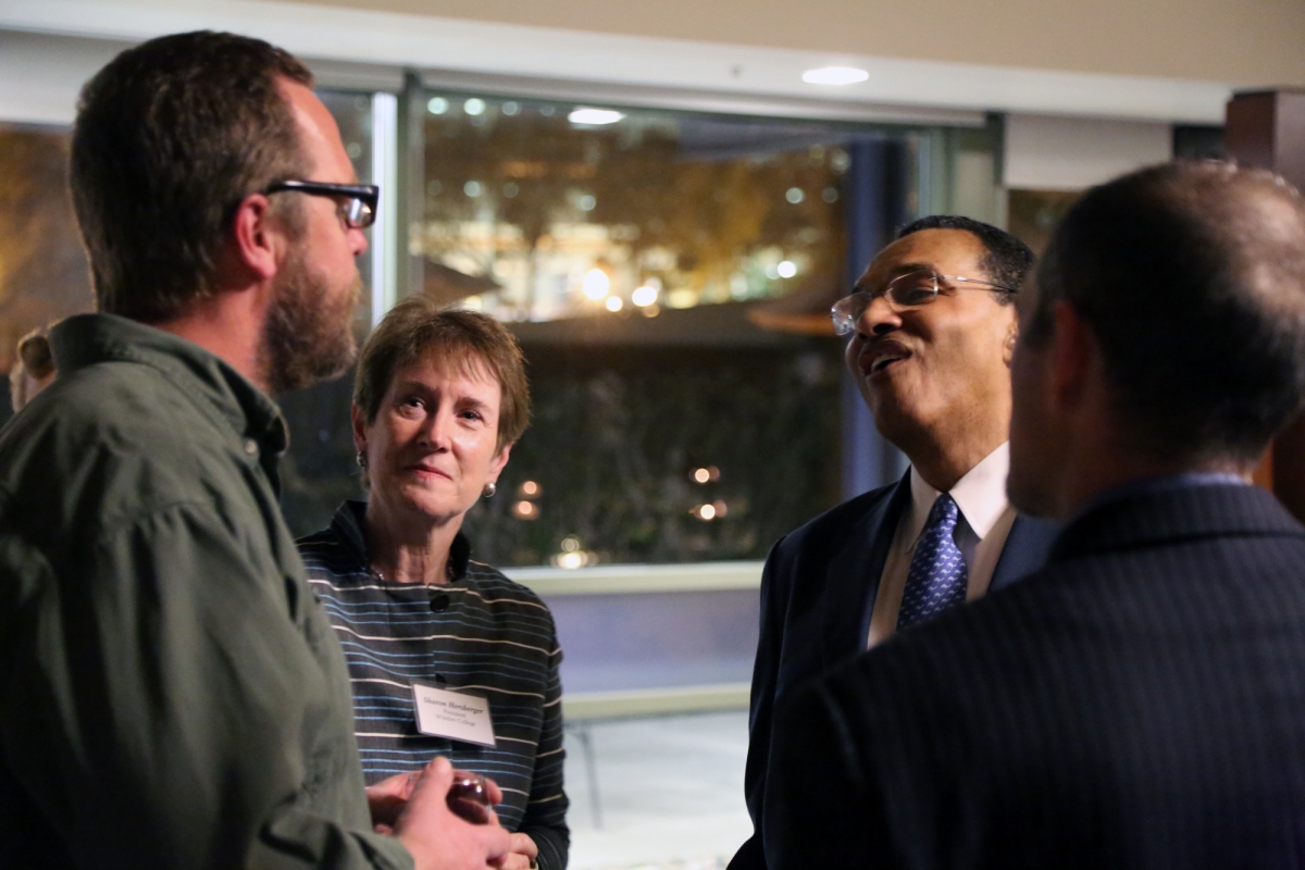 President Herzberger, Freeman Hrabowski, 2015 CEC Fellow