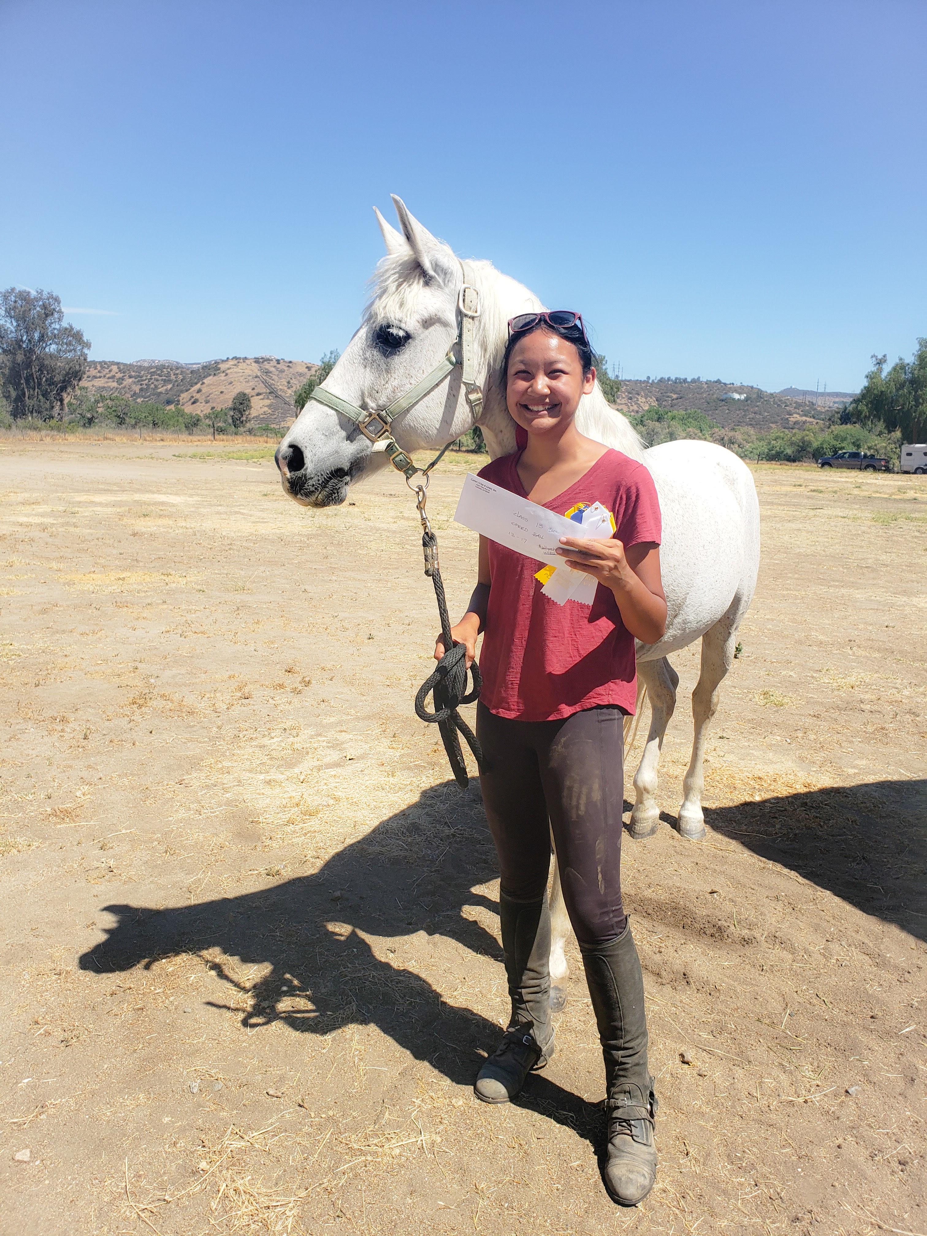 Breanna Brasher with her horse named Zelly