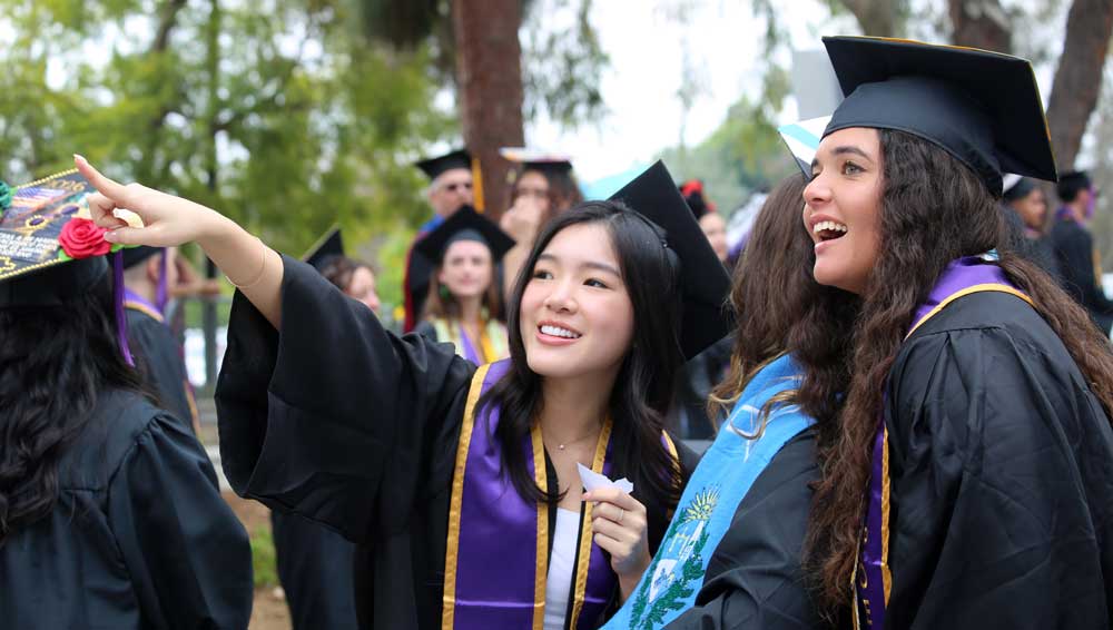 Students at Commencement