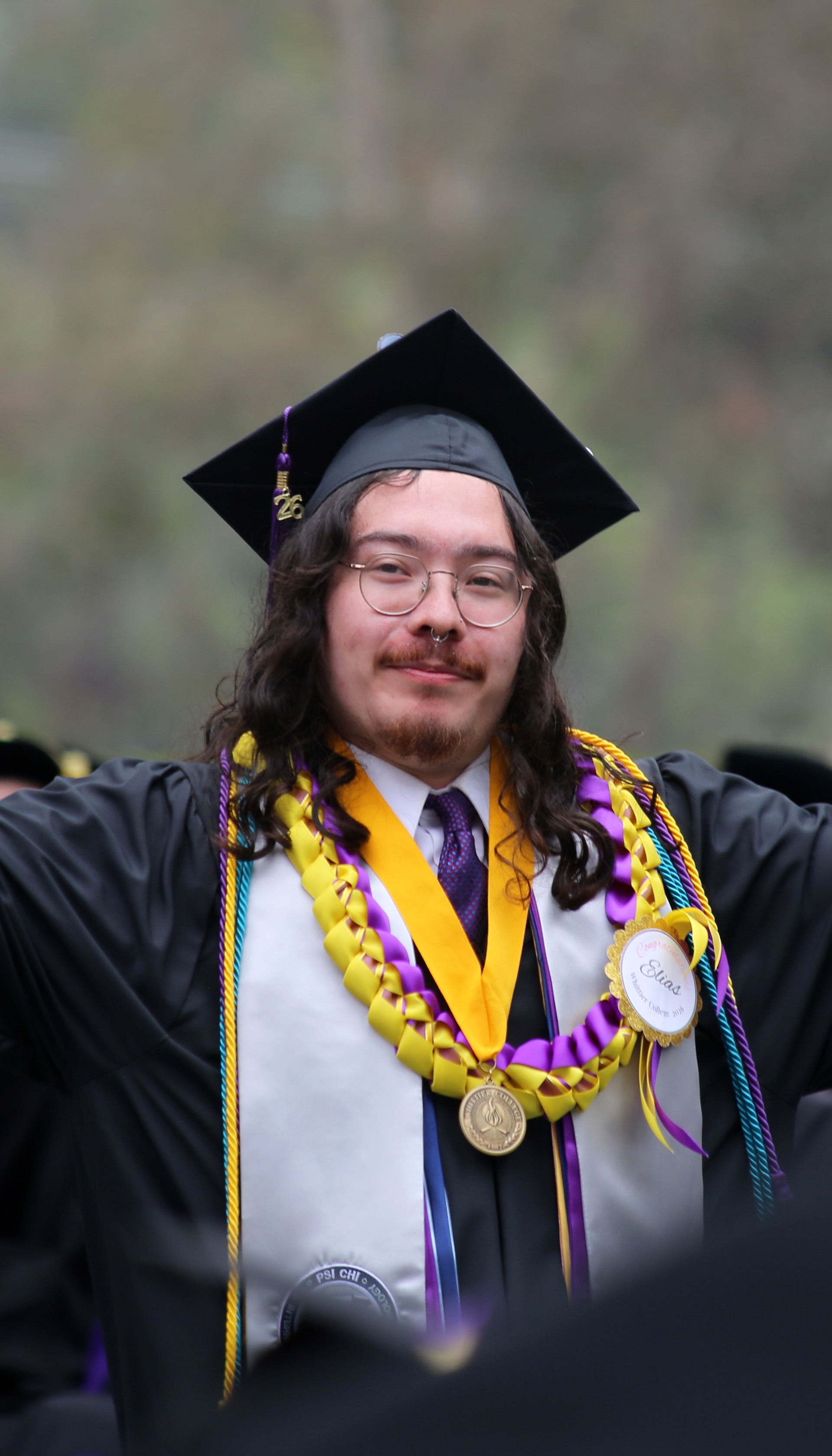 Elias Loya at Whittier College Commencement 