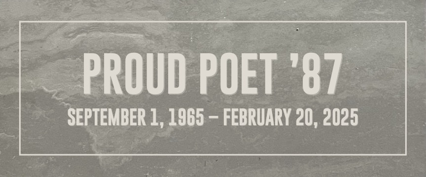 Forever Poets plaque rendering