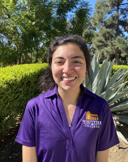 Kiara as a student at Whittier
