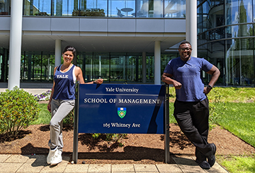 Georgia Faye and Donato Clay at Yale University