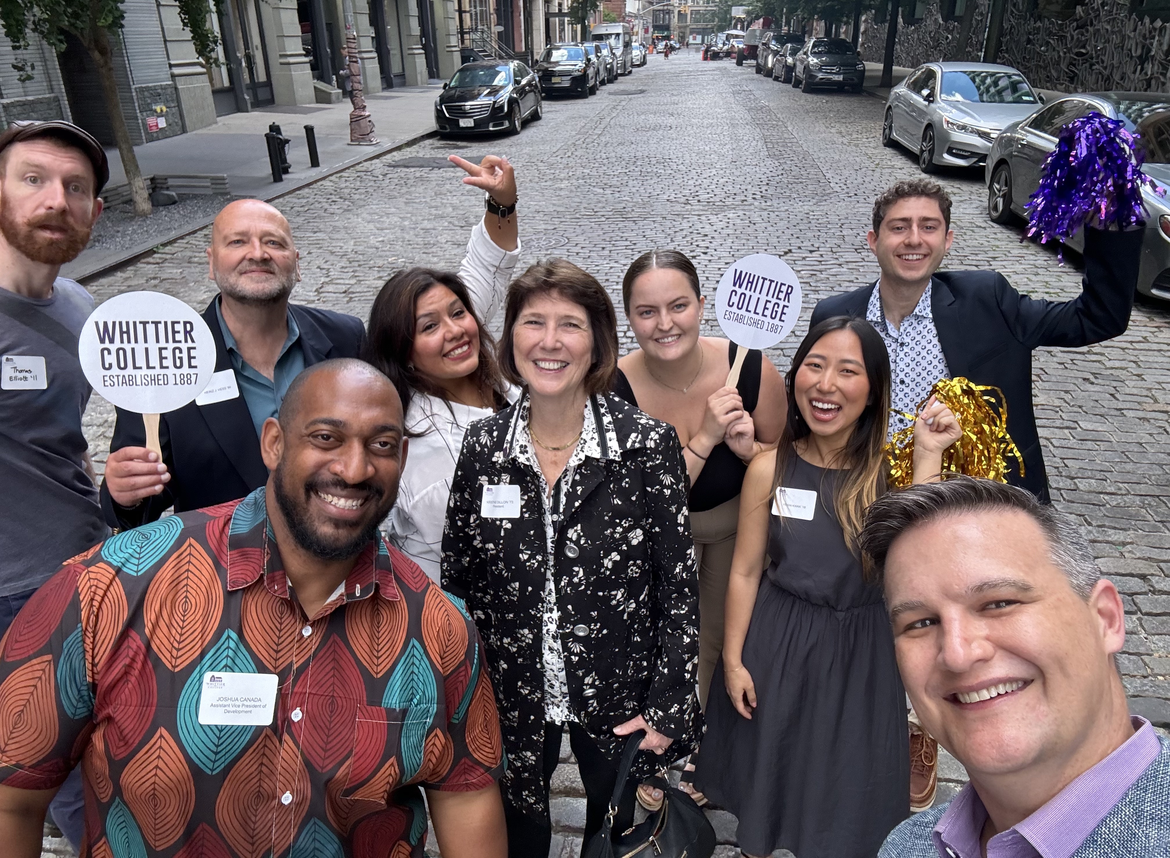 Whittier College alumni gather in New York City for a stop on the Poet4Life Tour on June 10, 2024. |  Ana Gutierrez/Whittier College