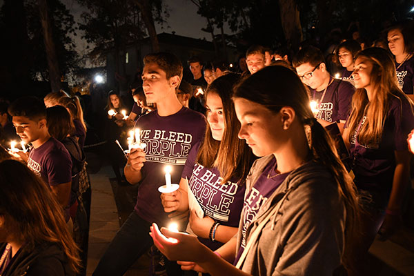 Students at the Light of Learning.