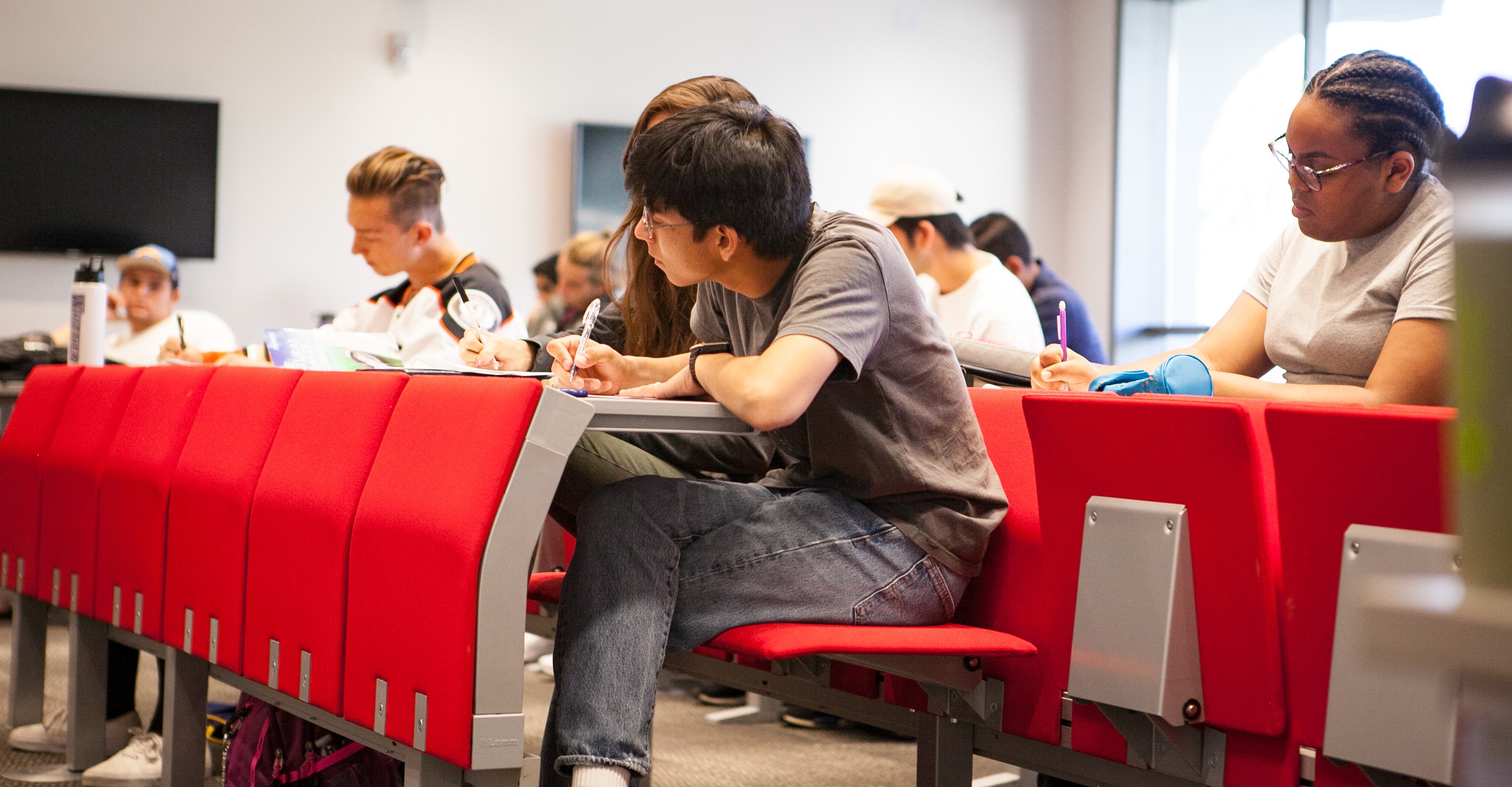 Students in classroom at Whittier College