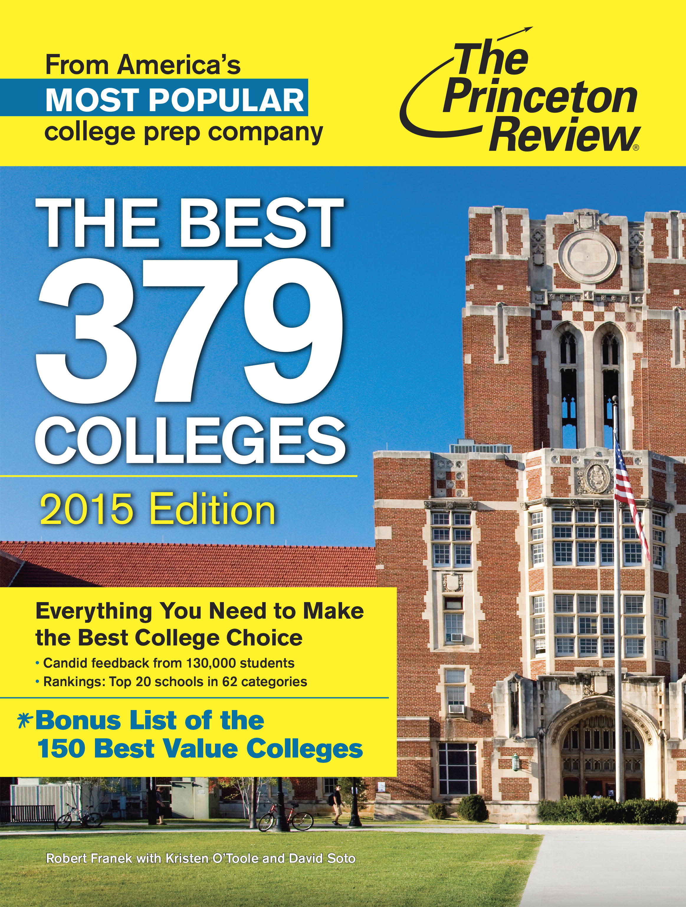 Princeton Review, The Best 379 Colleges (2015 edition) cover