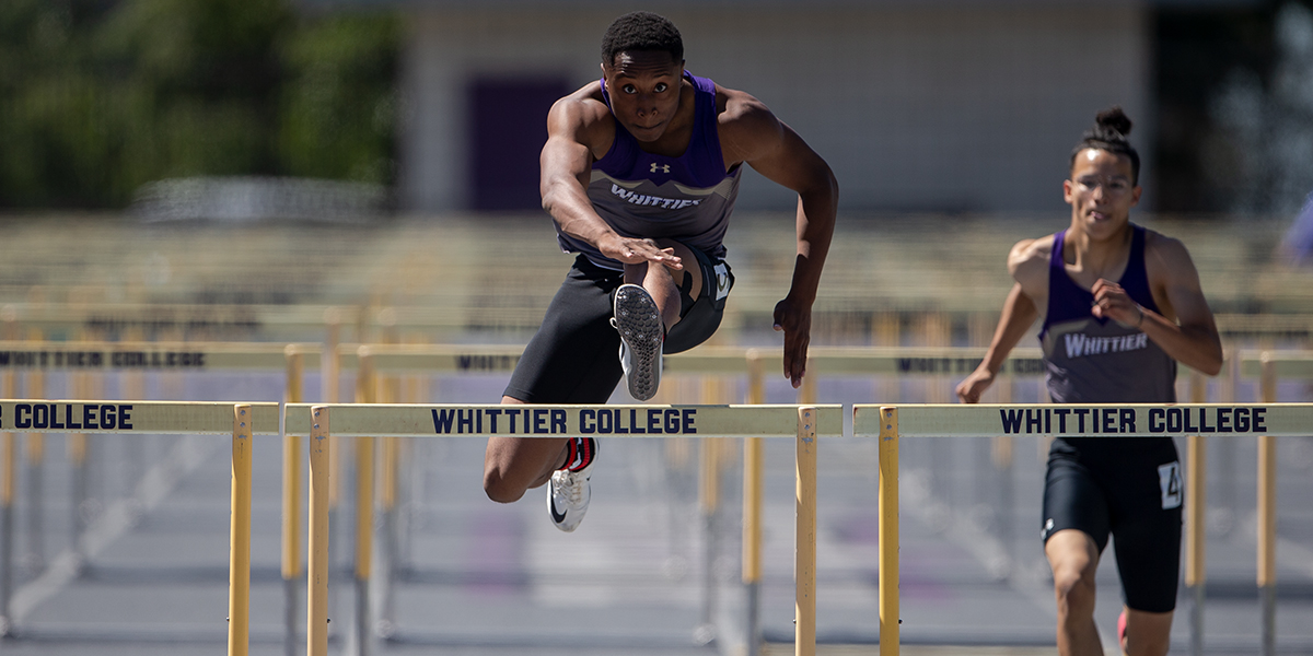 Male track runner