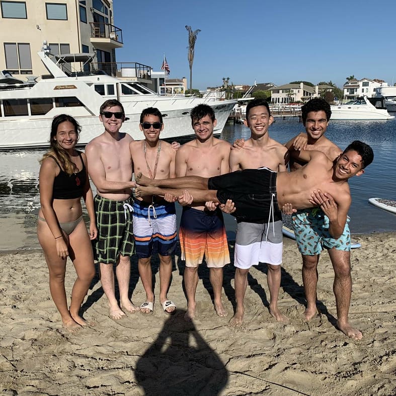 ricardo and friends at a beach