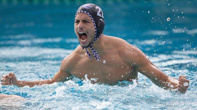 Dominick Nevarez in the pool