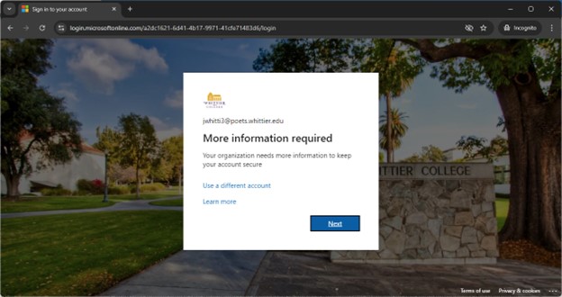 Additional Security Screen