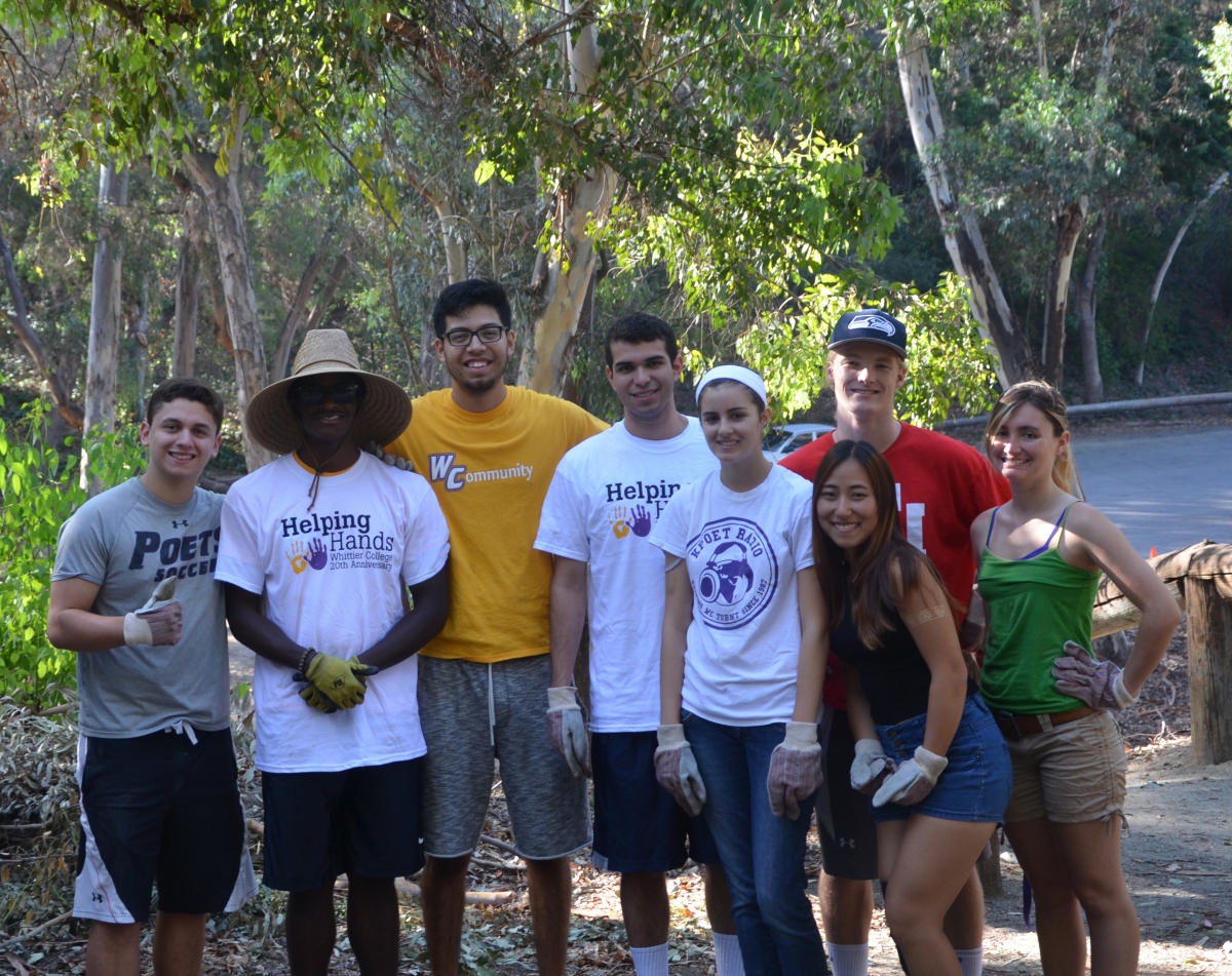 Students at Helping Hands Day