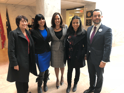 Group with Senator Harris