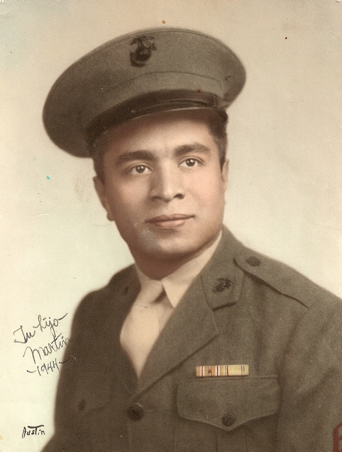 Martin Ortiz in uniform