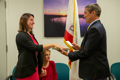 Valerie Termini swearing in