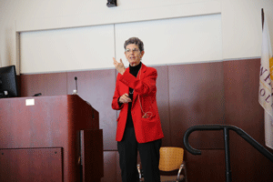 Professo Daryl Smith gives talk about diversity at Whittier College