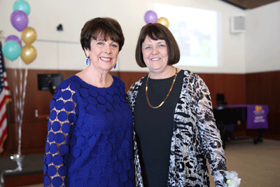 Cathy George and Kathy Ralph pose together