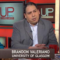 Political science alumnus Brandon Valeriano.
