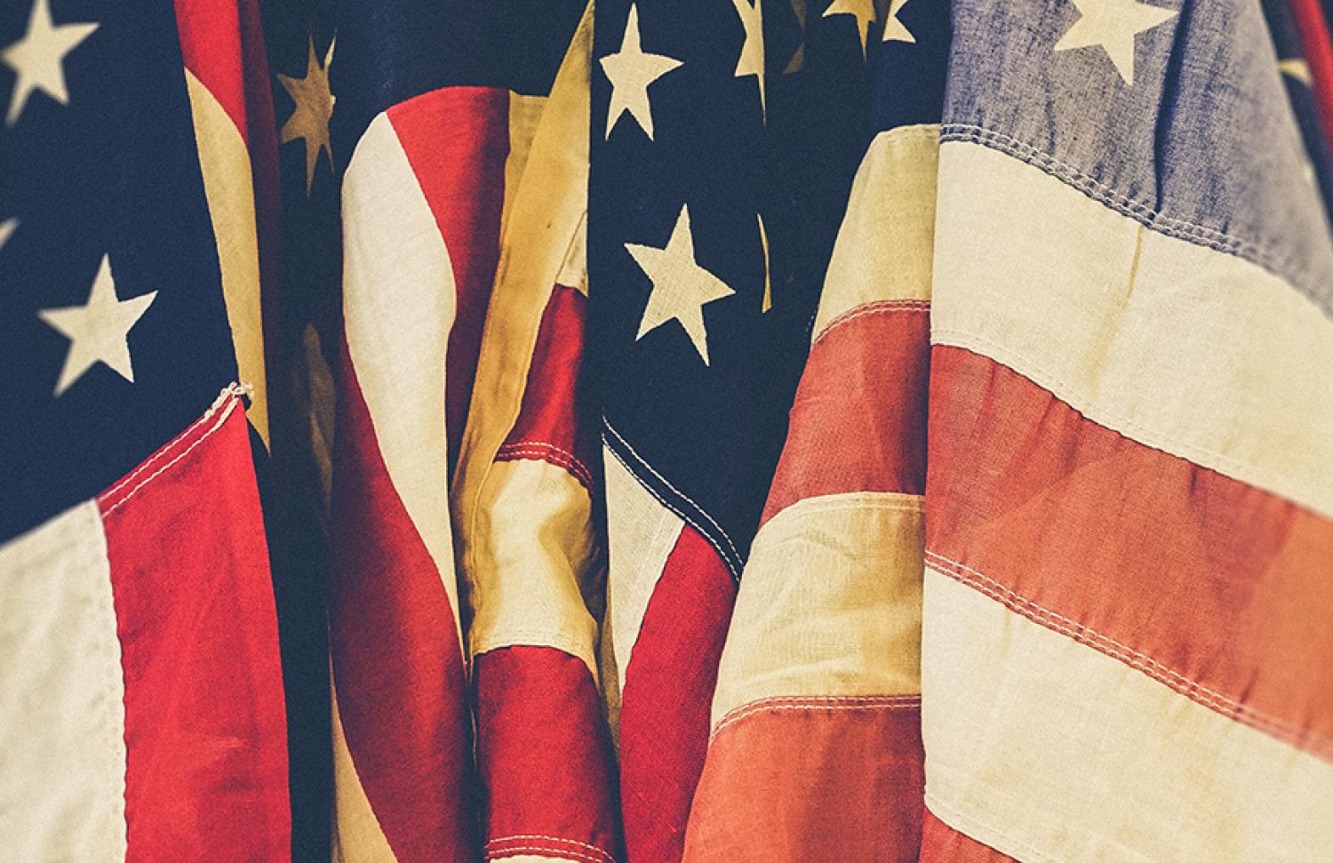 American flags