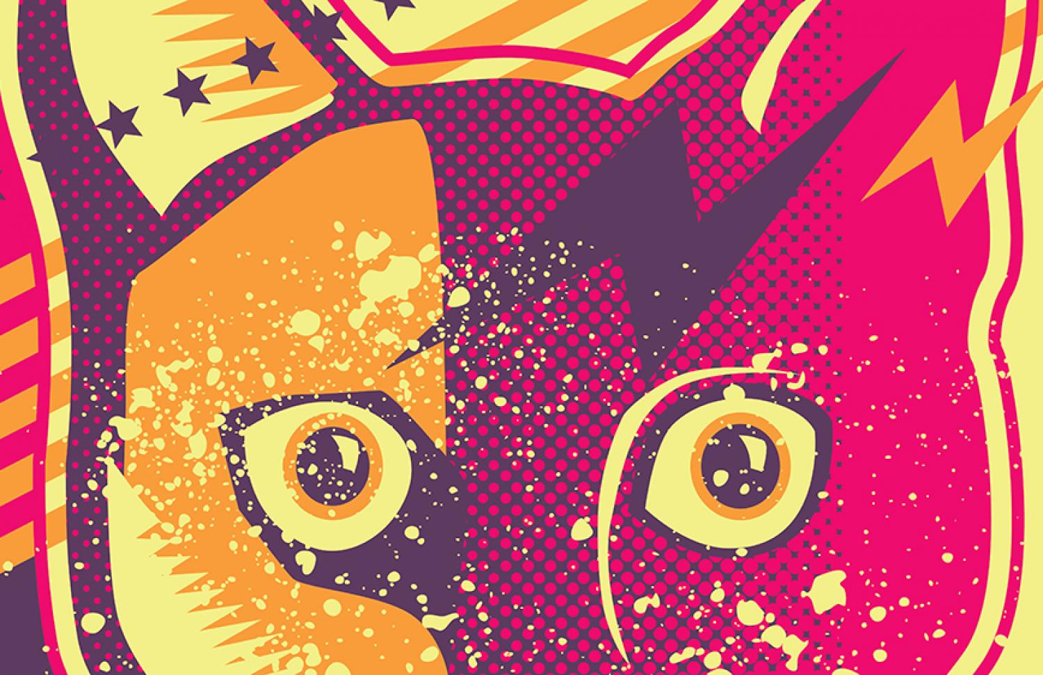 cat pop art