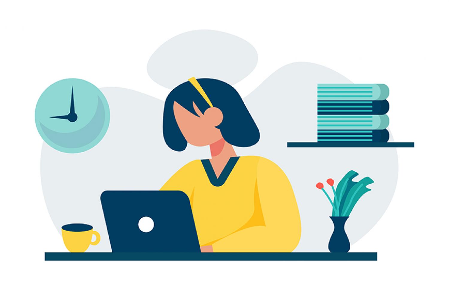 Woman working