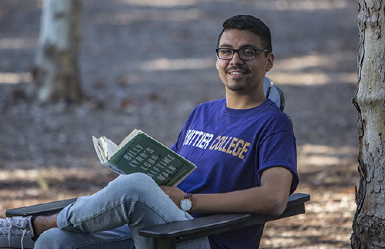 Student in chair