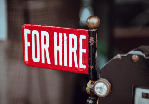 For Hire sign