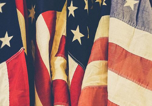 American flags