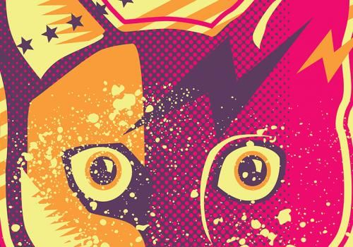 cat pop art