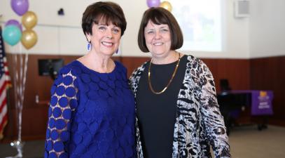 Cathy George and Kathy Ralph pose together