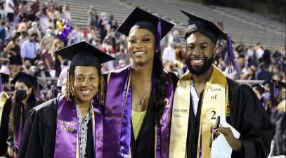 Three graduates
