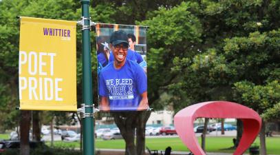 Banner on campus