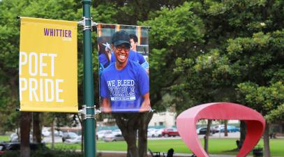 Banner on campus