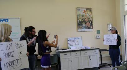 Students in class