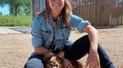 Emily List '23 and dog
