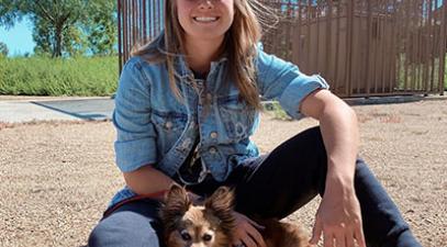 Emily List '23 and dog