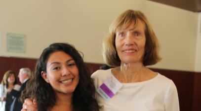Mary Davis and Student
