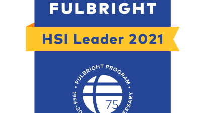Fulbright HSI Leader 2021 badge
