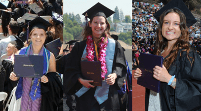 Fulbright scholars at graduation