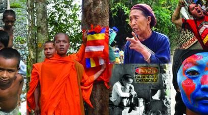 A collage of photos with various cultures and nationalities represented