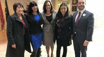 Group with Senator Harris