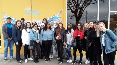 Photo of students at Homeboy Industries