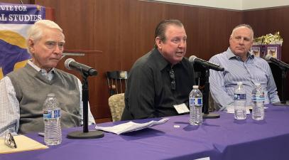 Fred Claire, Mickey Hatcher, Mike Scioscia