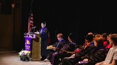 Kathy Barlow Giving Speech