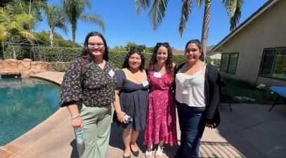 Jessica (Robledo) Will ’05 hosted the Orange County Poet4Life Tour stop at her home in Yorba Linda.