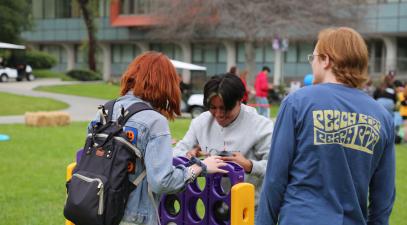 People play games at 2023’s Whitfest. This year’s Whitfest returns April 12. | Whittier College