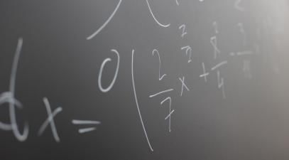 blackboard with math equations